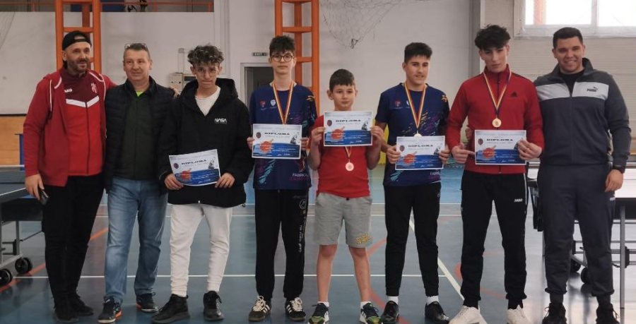Patru clasări pe podium pentru sportivii de la Fabrica de Campioni la Cupa Primăverii la tenis de masă