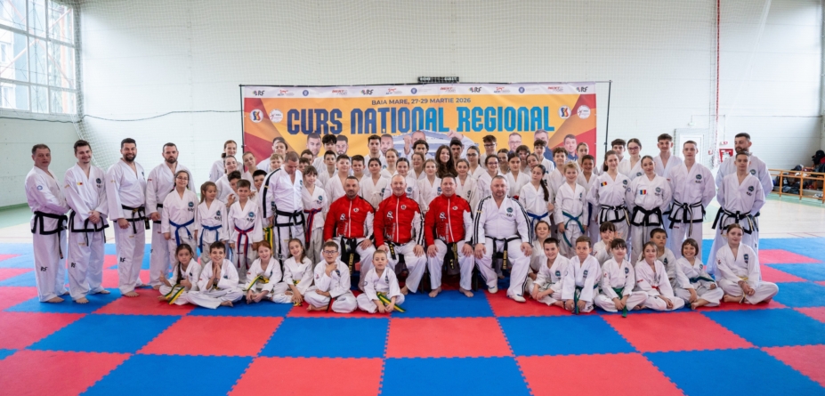 Cursul Național Regional de Taekwon-do ITF, dedicat perfecționării sprtivilor, a reunit sute de practicanți în Baia Mare