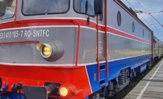 Mașină acroșată de tren la Sighet