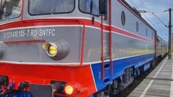 Mașină acroșată de tren la Sighet