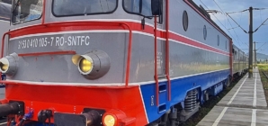 Mașină acroșată de tren la Sighet