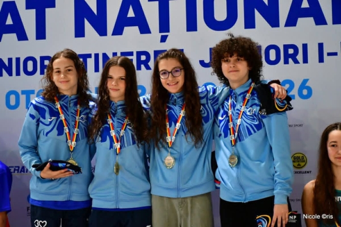 Medalii de aur și bronz pentru CSM Baia Mare la Campionatele Naționale de Natație de la Otopeni