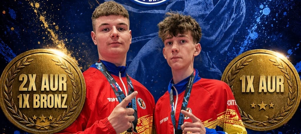Sportivii maramureșeni Bogdan Alexandru Roman și Doru Ioan Haragâș au strălucit la Campionatul European de Taekwon-do ITF