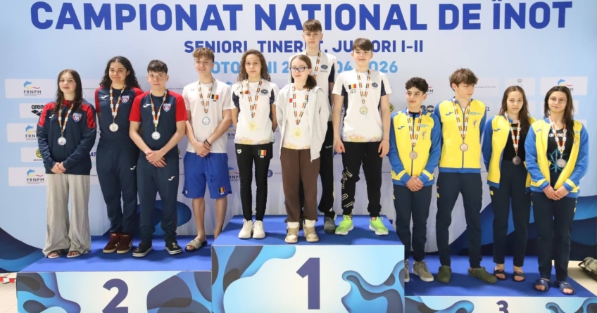 Sportivii Flykick Team Baia Mare s-au întors cu medalii de la Campionatul Național de înot seniori, tineret juniori I – II