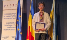 David Gorgan de la Școala Gimnazială Crasna Vișeului, locul I la Olimpiada Națională de Limba și Literatura Ucraineană