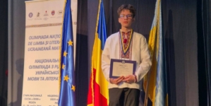 David Gorgan de la Școala Gimnazială Crasna Vișeului, locul I la Olimpiada Națională de Limba și Literatura Ucraineană