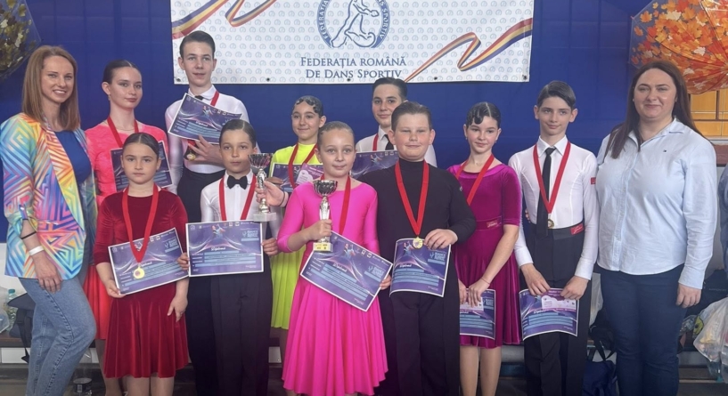 Sportivii Clubului DanceLight Studio Baia Mare au reușit zece finale și șase podiumuri la IDance Academy Festival