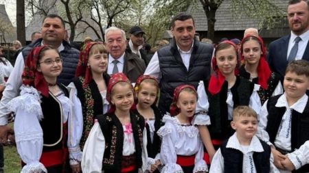 George Simion și-a petrercut a doua zi de Paști în Maramureș