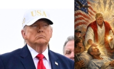 În plin Paște, Trump stârnește reacții după ce apare în ipostază de Iisus