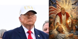 În plin Paște, Trump stârnește reacții după ce apare în ipostază de Iisus