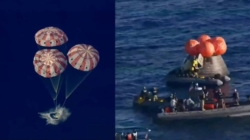 Echipajul Artemis II, recuperat în siguranță după amerizarea capsulei Orion