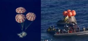 Echipajul Artemis II, recuperat în siguranță după amerizarea capsulei Orion