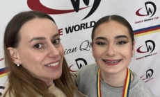Sportiva Aniela Achim de la Rivulus Dance Baia Mare a cucerit prima treaptă a podiumului la competiția Dance World Cup Romania 2026