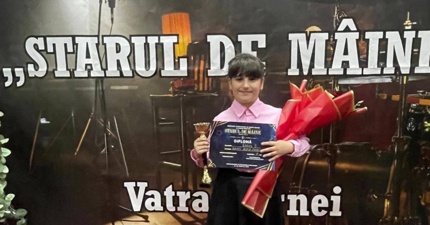 Eleva Danci Sofia Carolina din Borșa, pe podium în cadrul Festivalului Internațional de Muzică Ușoară și Populară „Starul de Mâine”, ediția a IV-a
