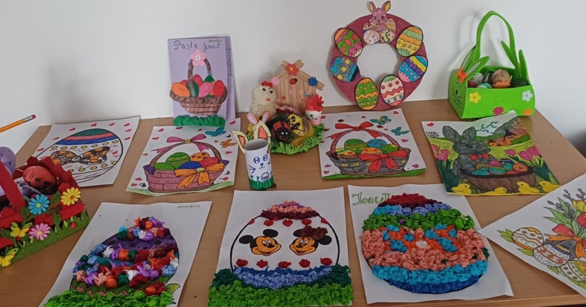 Atelier creativ de Paști dedicat copiilor de la Centrul de Primire în Regim de Urgență Sighetu Marmației