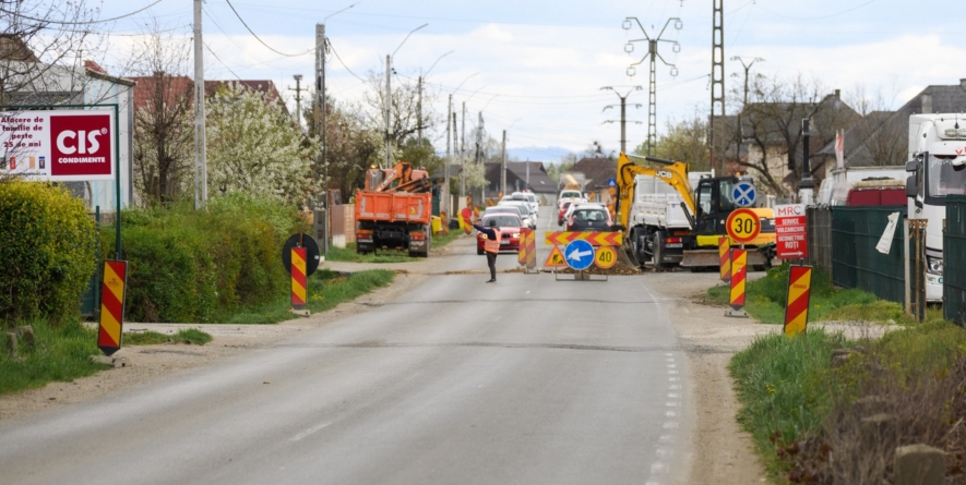 Încep lucrările pe DJ 182B Baia Mare – Coaș. Restricții de trafic și rute alternative pentru șoferi
