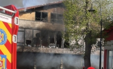 Incendiu într-un spațiu comercial din Copalnic Mănăștur