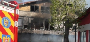 Incendiu într-un spațiu comercial din Copalnic Mănăștur
