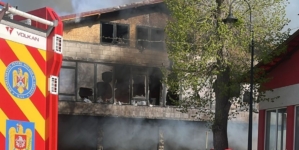 Incendiu într-un spațiu comercial din Copalnic Mănăștur