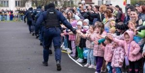 Curtea Jandarmeriei Maramureș, plină de copii de Ziua Porților Deschise