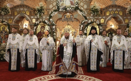 Preasfințitul Părinte Timotei Sătmăreanul a săvârșit Slujba Privegherii în cinstea Sfântului Ierarh Iosif Mărturisitorul, la Catedrala Episcopală din Baia Mare