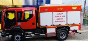 Proiectul „NEXT pentru un viitor verde” prinde contur la Rona de Jos: comuna a fost dotată cu o autospecială de pompieri