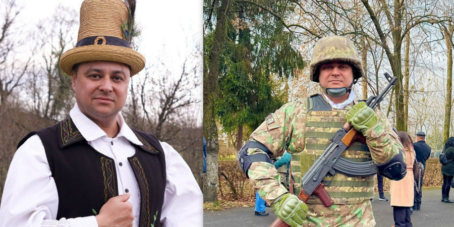 Ionuț Teudan, maramureșeanul care îmbină armonios cariera militară cu pasiunea pentru muzica populară