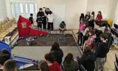 Întâlnire interculturală internațională la Colegiul Național „Vasile Lucaciu” Baia Mare: un grup de elevi italieni a pășit în universul roboticii și tehnologiei