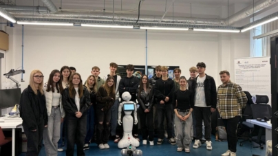 Elevi ai Colegiului Național „Dragoș Vodă” Sighetu Marmației, în vizită la Facultatea de Robotică din Cluj-Napoca