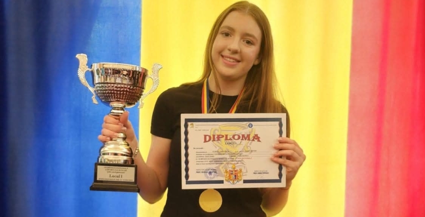 Sara Șunea a obținut locul I la faza națională a Olimpiadei Sportului Școlar la Șah