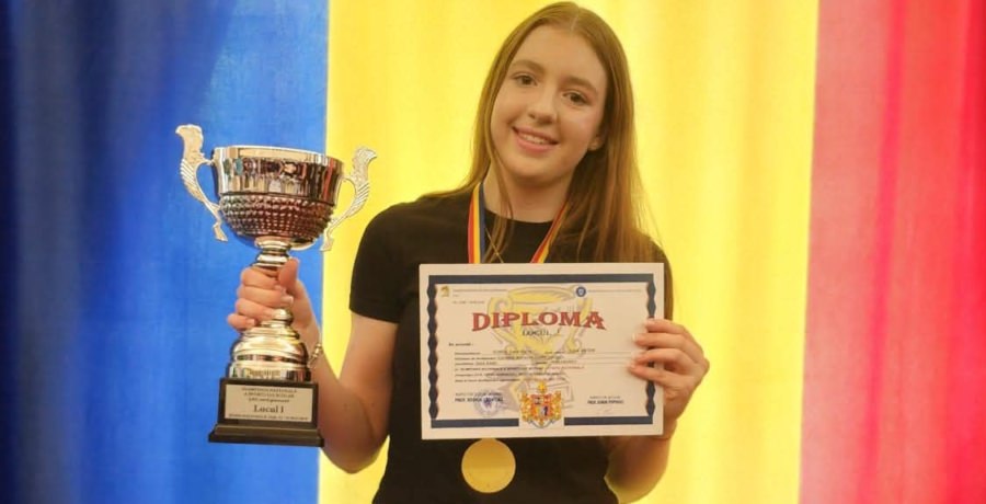 Sara Șunea a obținut locul I la faza națională a Olimpiadei Sportului Școlar la Șah