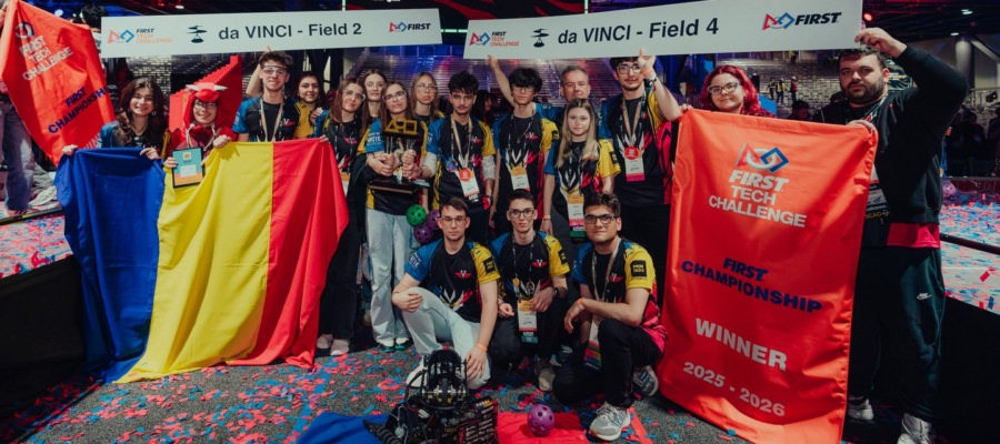 România a scris istorie la Houston: Elevii români au ocupat primele patru locuri în clasamentul competiției de robotică FIRST Tech Challenge