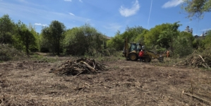 Tăuții Măgherăuș: Au început lucrările pentru amenajarea spațiului verde din zona Lac Hoșteze