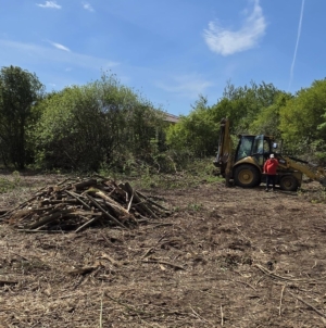 Tăuții Măgherăuș: Au început lucrările pentru amenajarea spațiului verde din zona Lac Hoșteze