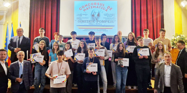 Rezultate de excepție pentru elevii Colegiului Național „Vasile Lucaciu” Baia Mare la Concursul „Dimitrie Pompeiu” de la Botoșani