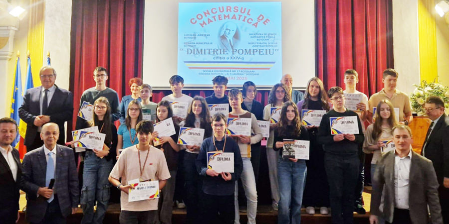 Rezultate de excepție pentru elevii Colegiului Național „Vasile Lucaciu” Baia Mare la Concursul „Dimitrie Pompeiu” de la Botoșani
