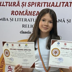 Lucacista Sofia Bretan, premiată la faza națională a Olimpiadei „Cultură și spiritualitate românească”