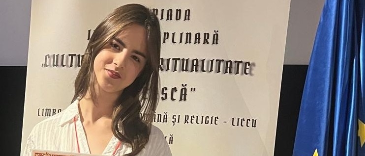 Premiu special la Olimpiada Națională de Cultură și Spiritualitate Românească pentru o elevă de la Colegiul „Vasile Lucaciu” Baia Mare