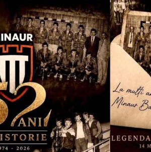 Astăzi, 14 mai, CS Minaur Baia Mare împlinește 52 de ani