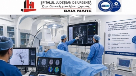 Spitalul Județean de Urgență „Dr. Constantin Opriș” Baia Mare crește capacitatea de intervenție în cazurile de AVC acut