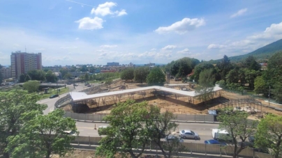 Piața Universității din Baia Mare va avea prima fântână de ceață din oraș