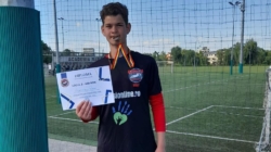 Medalie de argint pentru un sportiv de la Academia „Emeric Dembroschi” din Sighet la „Bătălia portarilor”