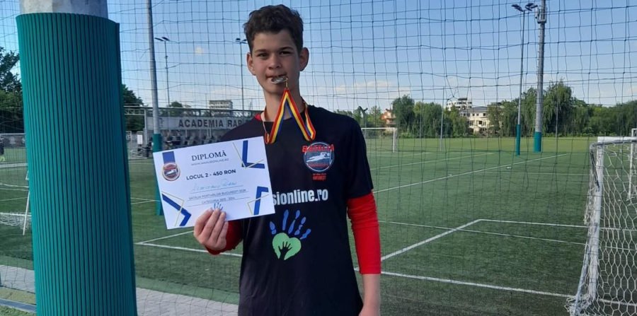Medalie de argint pentru un sportiv de la Academia „Emeric Dembroschi” din Sighet la „Bătălia portarilor”