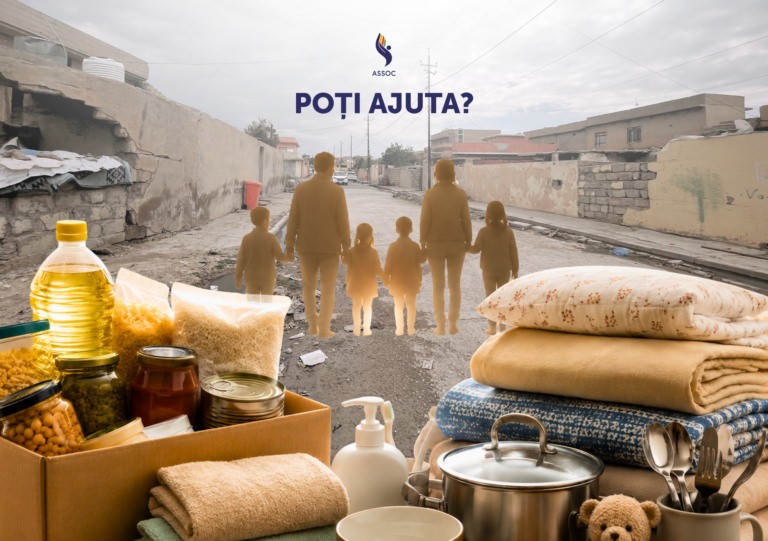 Asociația ASSOC din Baia Mare organizează o campanie de donații pentru sprijinirea unei familii de refugiați din Irak