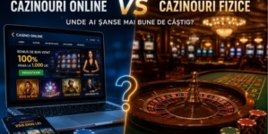 Cazinouri online vs cazinouri fizice: unde ai, de fapt, șanse mai bune de câștig?