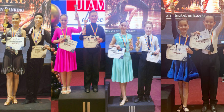 Rezultate frumoase pentru perechile DanceLight Studio Baia Mare la „Napoca Dance Festival”