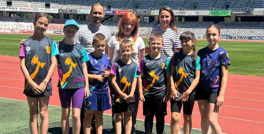Locuri pe podium pentru copiii de la Fabrica de Campioni la Campionatul Național de atletism