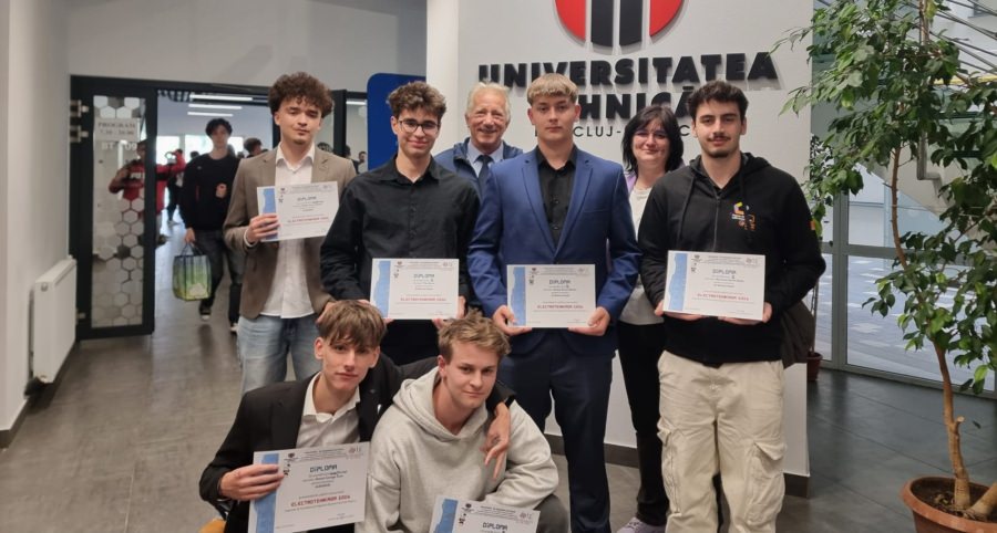Elevi ai Liceului Tehnologic „George Barițiu” Baia Mare s-au întors cu premii de la concursul „Electrotehniada- Creativitate în știință și tehnologii”, derulat la Cluj-Napoca