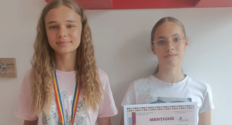 Două eleve din Baia Sprie au obținut Mențiune și Mențiune Specială la Concursul Județean „Magia Cuvintelor”