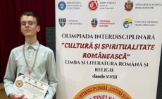 Elevul David Cheța de la Școala Gimnazială „Vasile Alecsandri” Baia Mare, distins cu Premiul Special la etapa națională a Olimpiadei Interdisciplinare „Cultură și Spiritualitate românească”